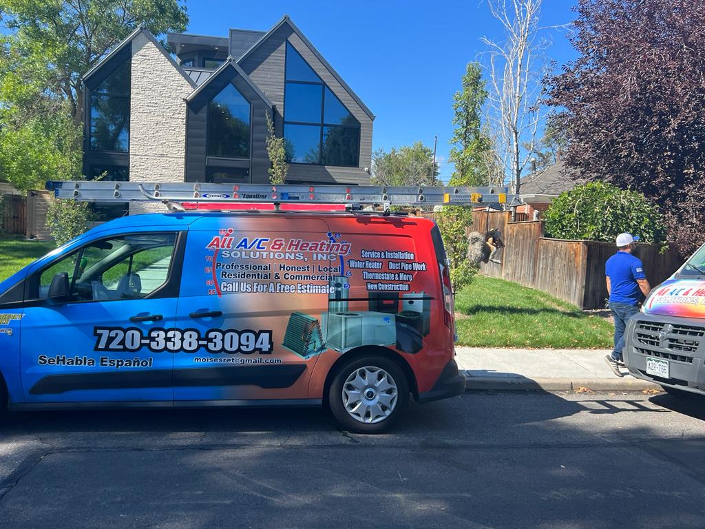 All A/C & Heating Solutions service van